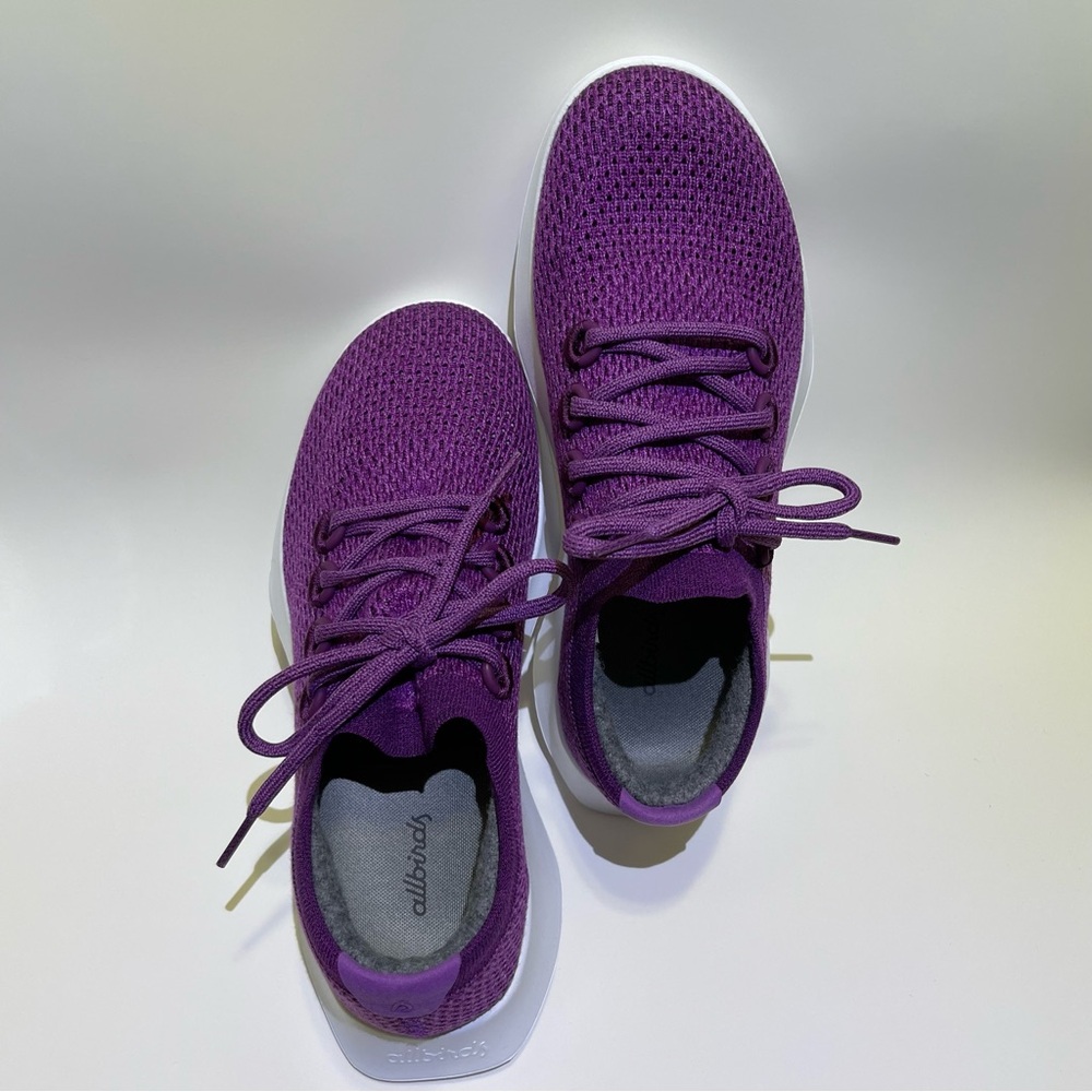 Allbirds Women’s Tree Dasher Alpha Purple Size M 8.5 US Textile Lace up Running